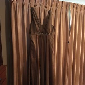 Olive green gown